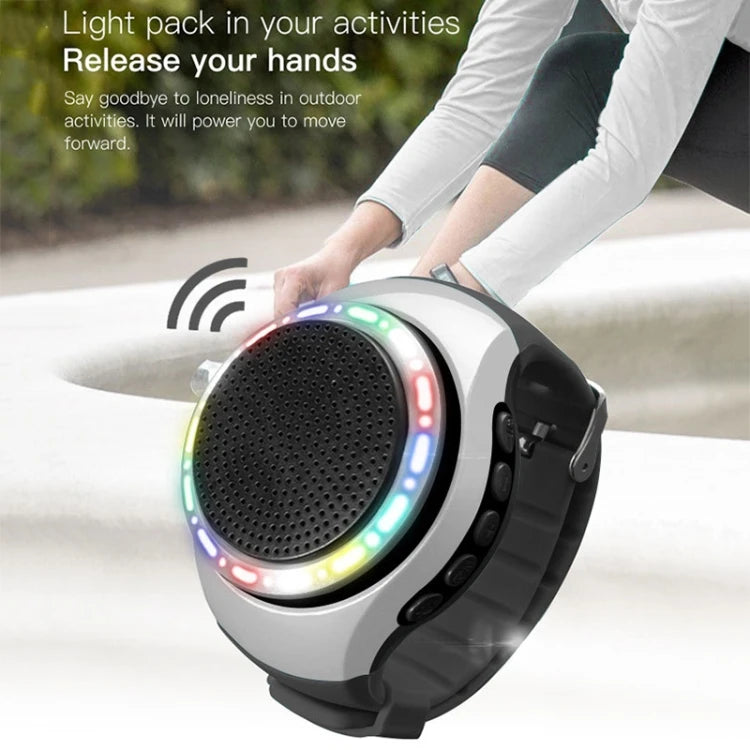 New U6 Watch-shaped Wearable Wireless Speaker Selfie Sports Portable Mibi Smart Watch Type Speaker Tidesmit