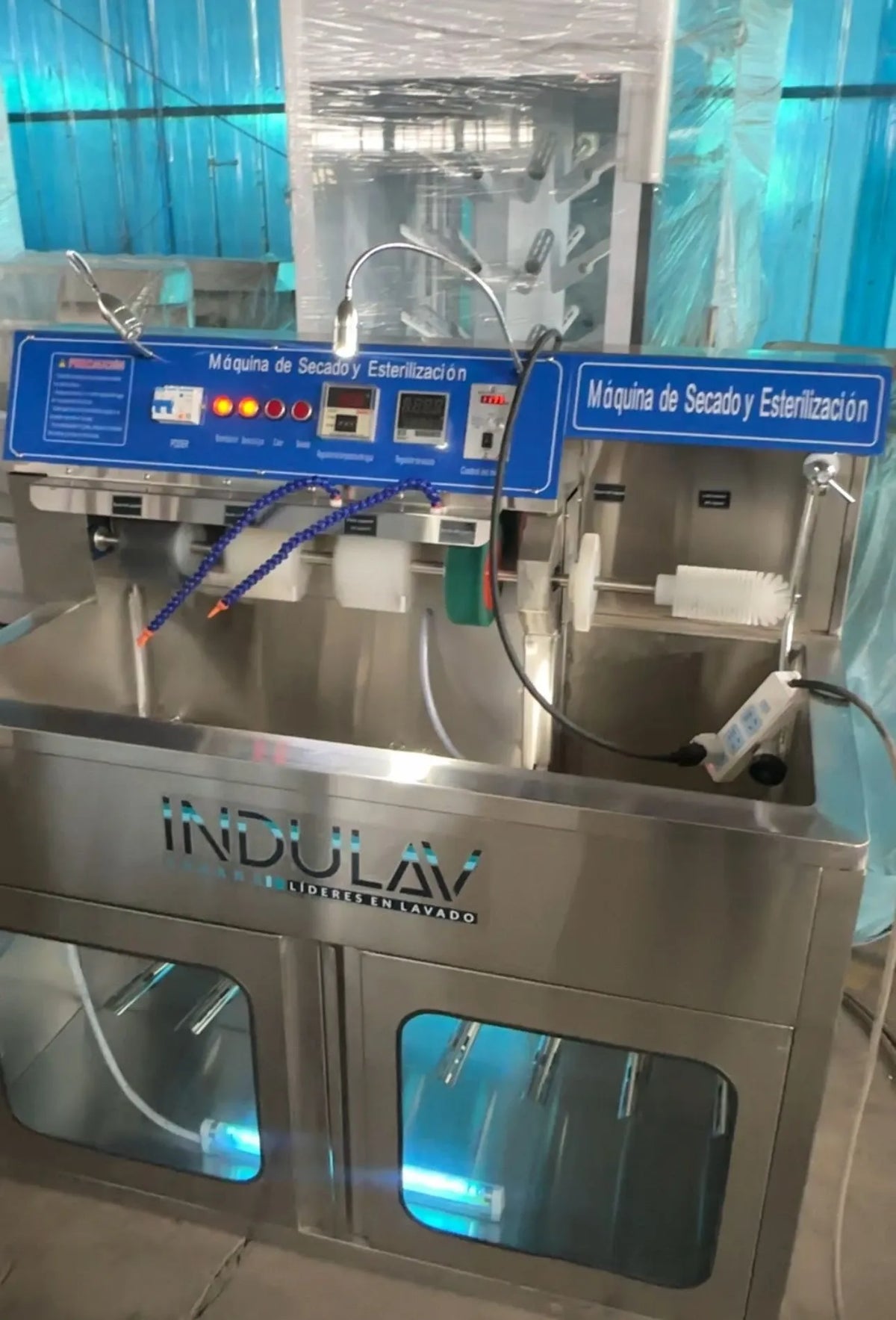 Commercial Shoe Washer Dryer with 6 Brushes and Hot Air Drying