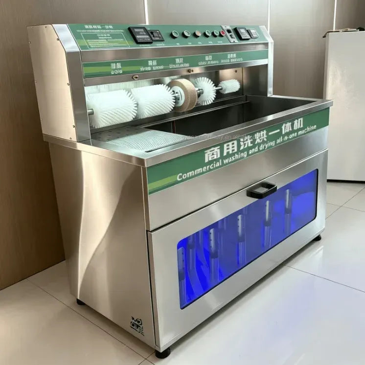 Commercial Shoe Washing Machine with Stainless Steel Construction
