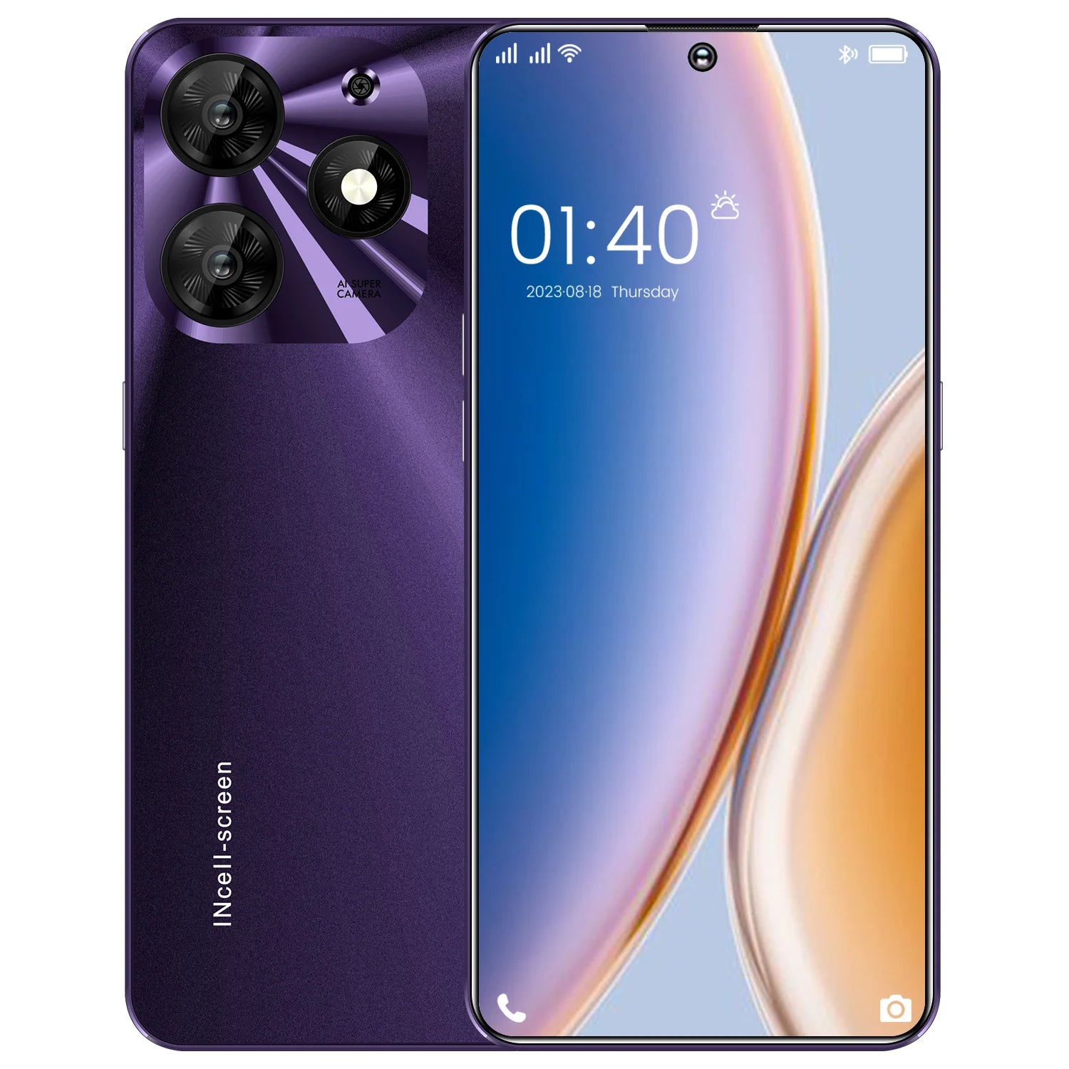 Tidesmit 7.3-inch 5G Android smartphone with dual SIM slots for global factory direct mobile connectivity.