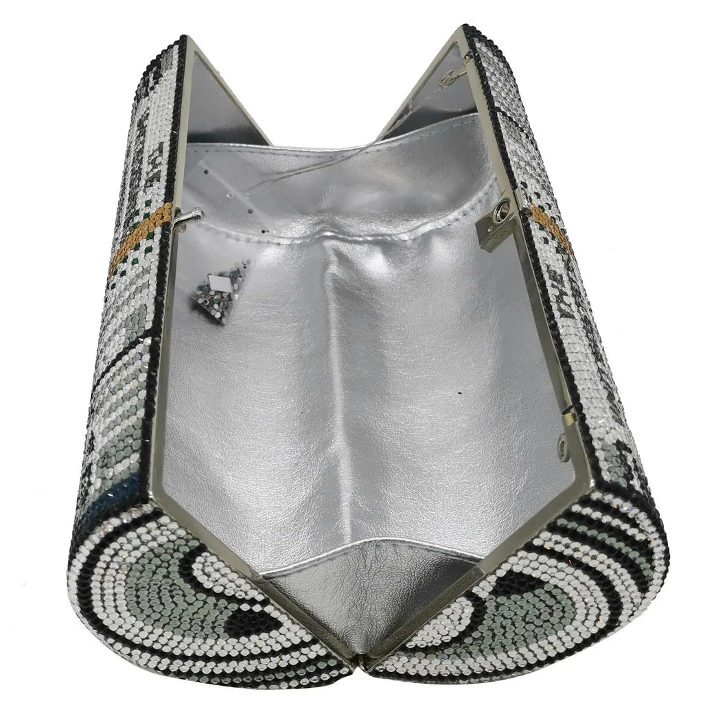 Torebki Damskie Bolso Fiesta Mujer Crystal Evening Bags Metal Clutches Small Minaudiere Handbags Wedding Box Clutch Purse Women