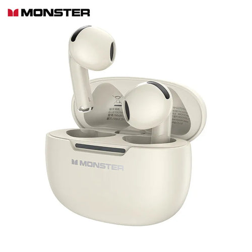 100%Original Monster N-Lite 208 Wireless Earbuds Bluetooth Earbuds Touch Control Headphones Bluetooth Wireless with 30H Playtime Tidesmit