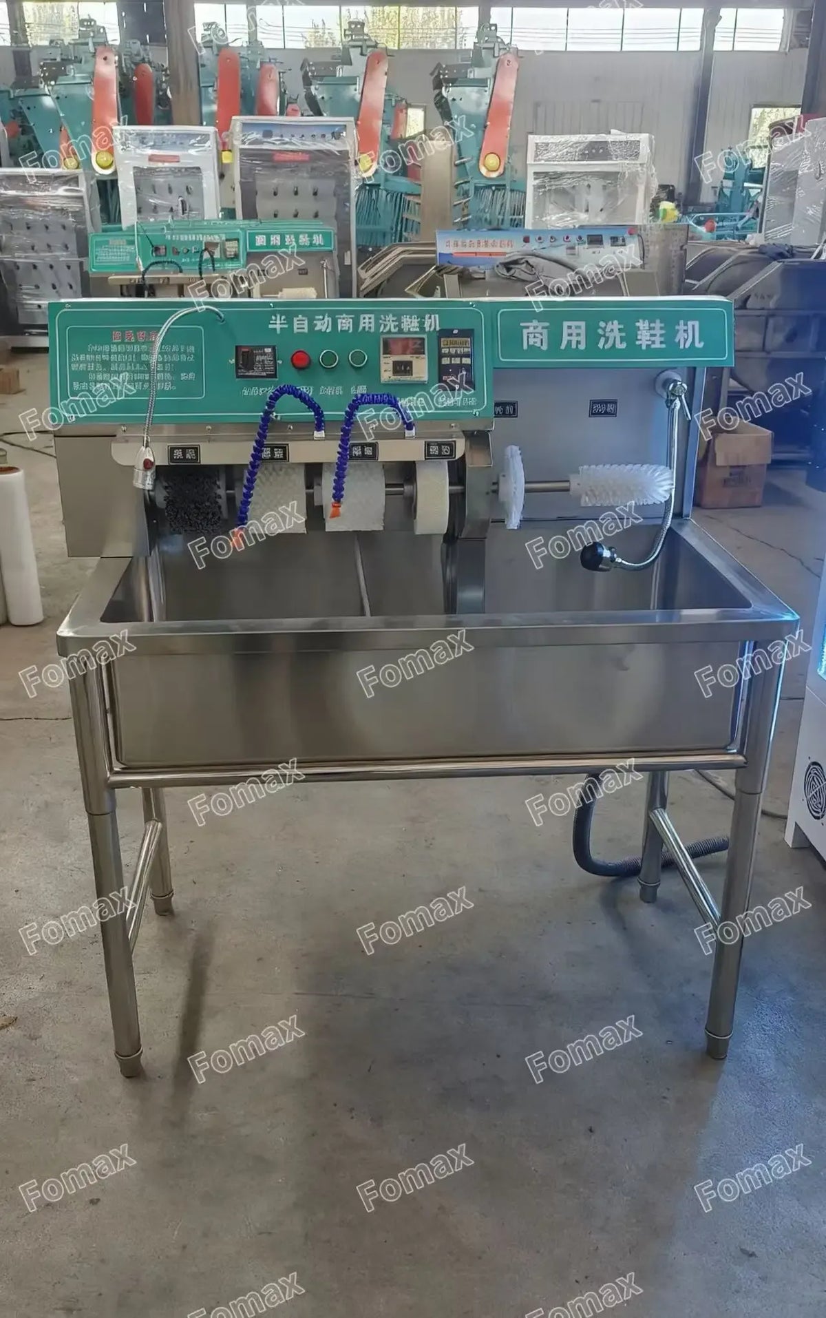 Commercial Shoe Washer Dryer with Stainless Steel Construction