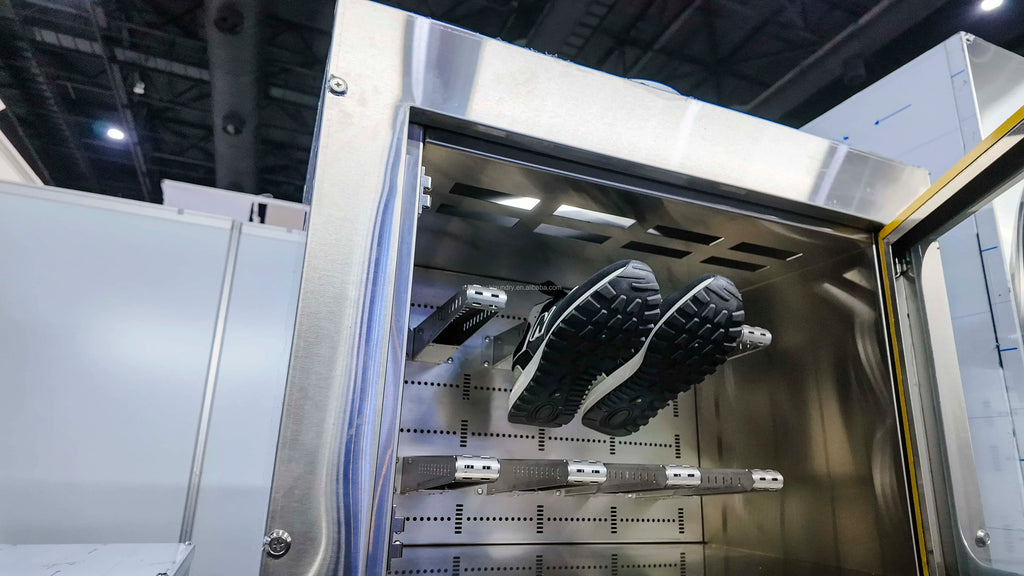 Commercial Shoe Washer Dryer Combo with Stainless Steel Touch Screen