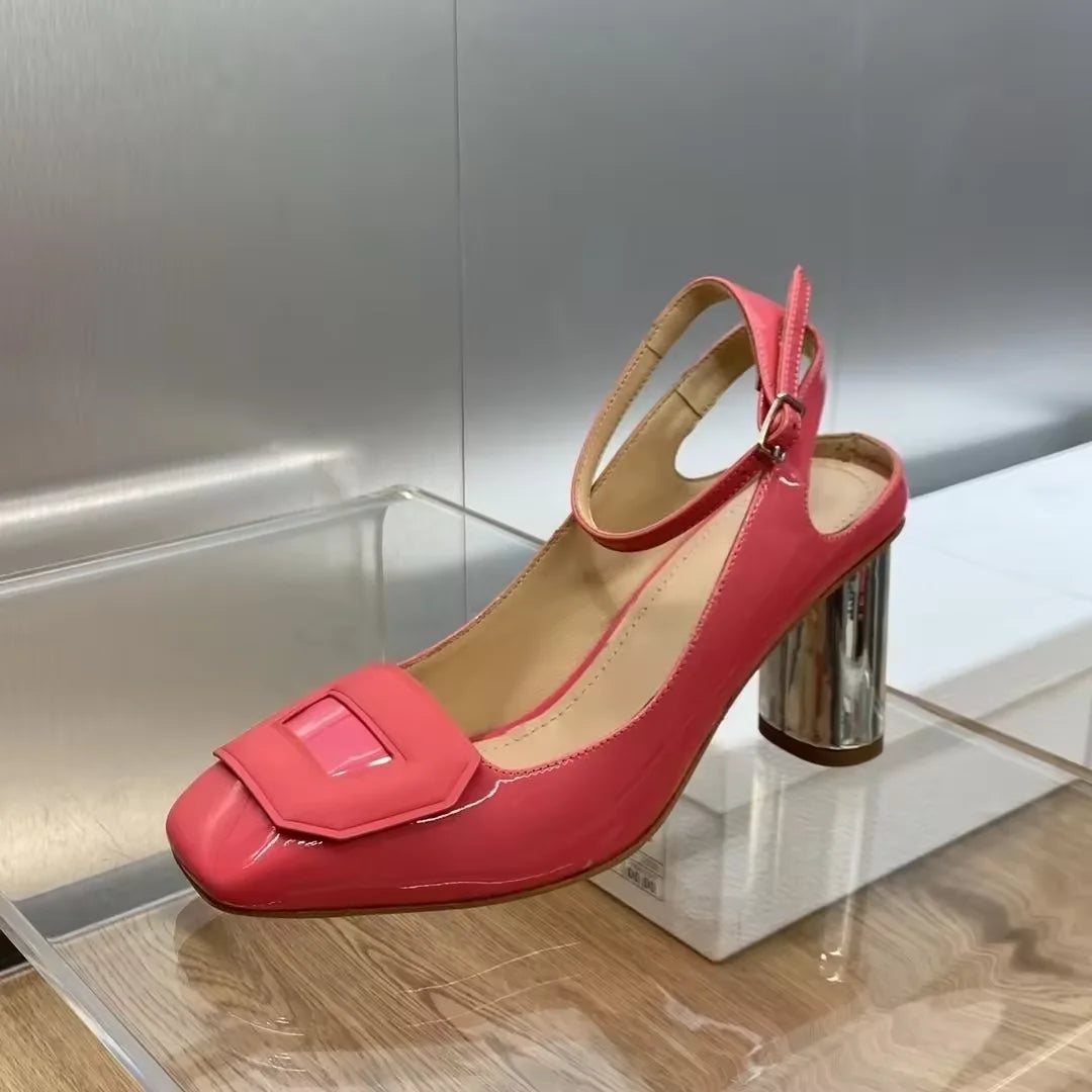 TOP Quality 2025 GG NEW Designer Big Size FAMOUS Brand Shoes Genuine Lather Pumps Women Shoes