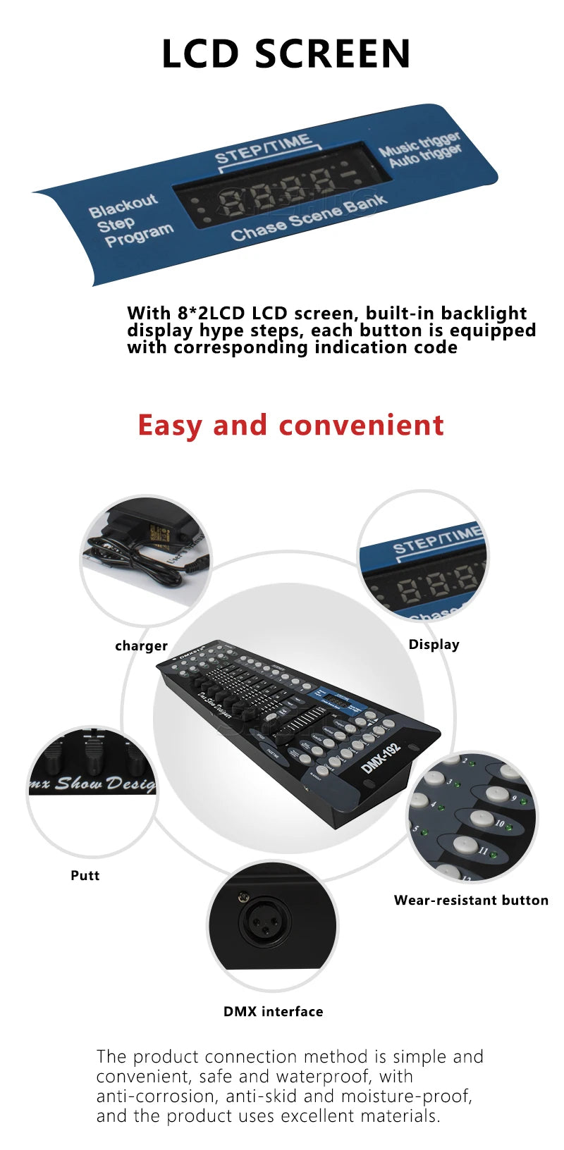 DMX512 Stage Light DMX Controller Console DMX 192 Controller for  Led Par Moving Head Stage Party DJ Light DMX Disco Equipment