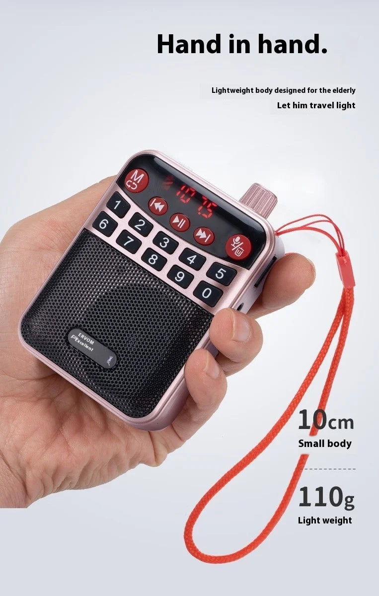 Bluetooth Speaker -M-39 Portable for Bluetooth Card Speaker with Flashlight Function Wholesale Radio for Seniors Singing Opera Storytelling