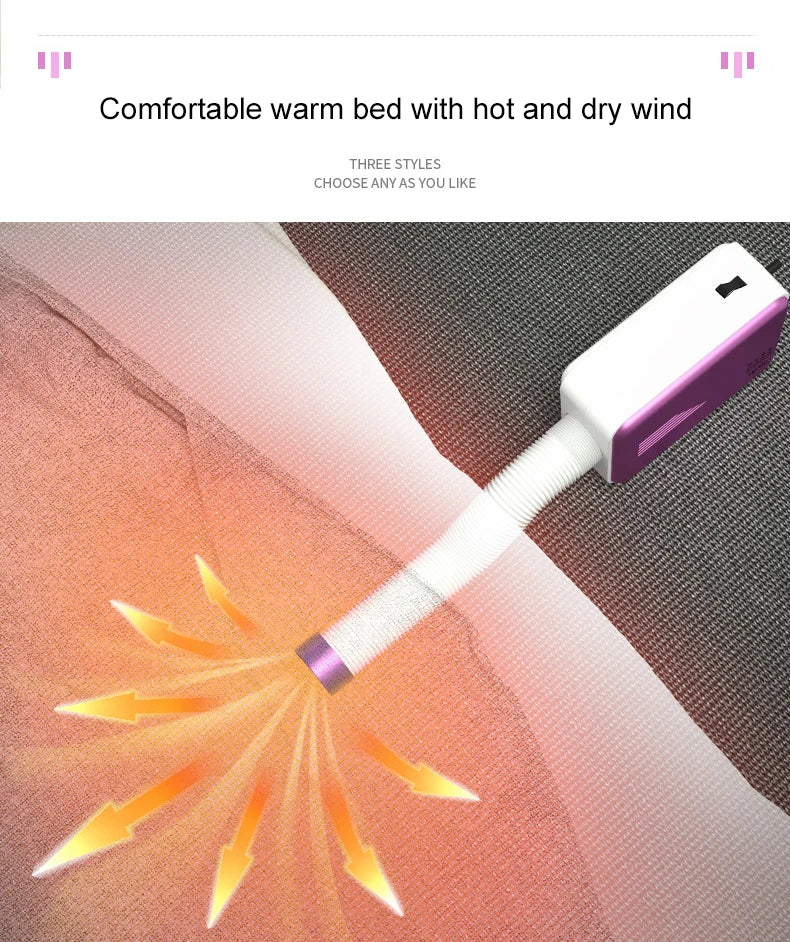 Tidesmit portable electric cloth dryer and garment heater for baby clothes shoes and bedding drying