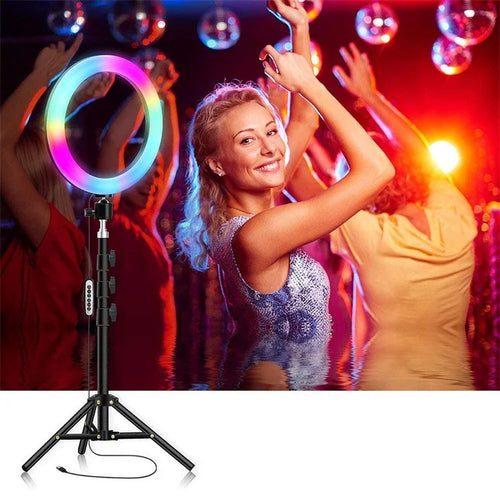 16 /6 /10 /12Inch Led 26 Color Rgb Ring Light for Mobile Camera Tidesmit