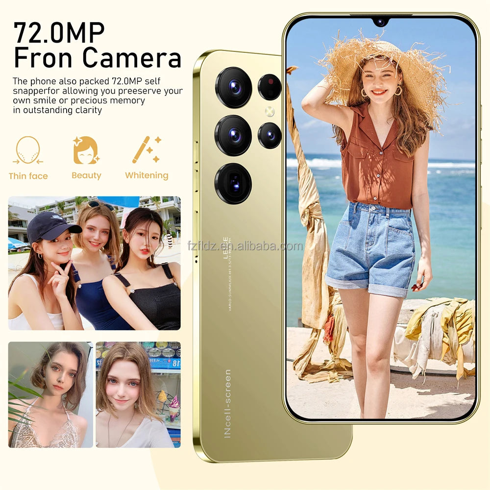 Tidesmit S24 Ultra 5G smartphone with 7.3 inch HD screen 16GB RAM 1TB storage and dual SIM unlocked Android 13.