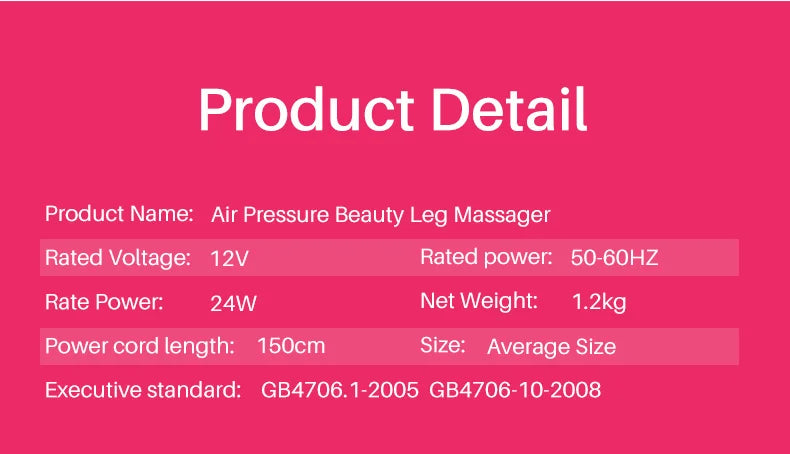 Leg Massager for Circulation - Air Compression Calf Relief Device Relaxation Treatment Tidesmit