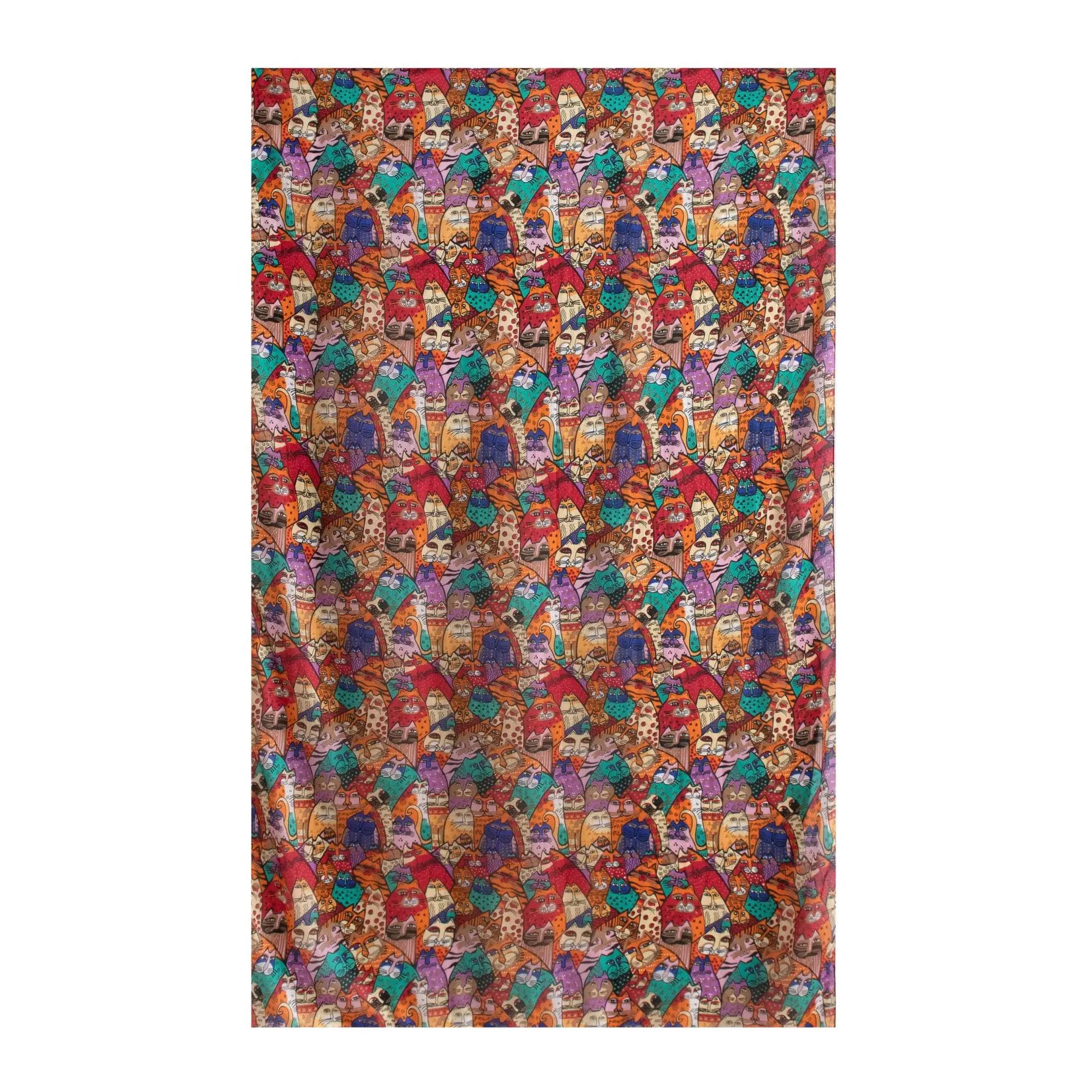 Carefully Selected Hangzhou Silk Scarf Women Long Mulberry Silk Shawl Ink-wash Peony Print Vintage Style Premium Feel Spring