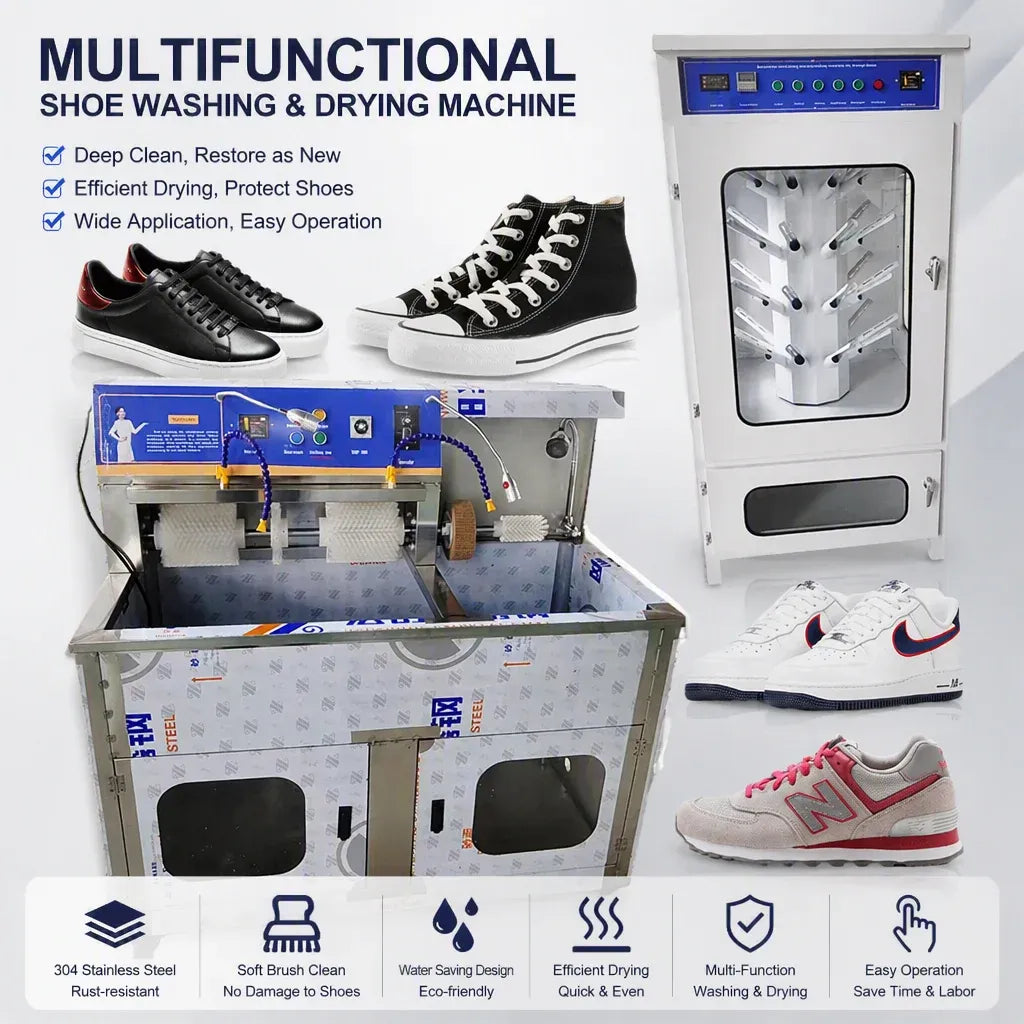 Industrial Shoe Washer Dryer Machine with 10-30kg Capacity