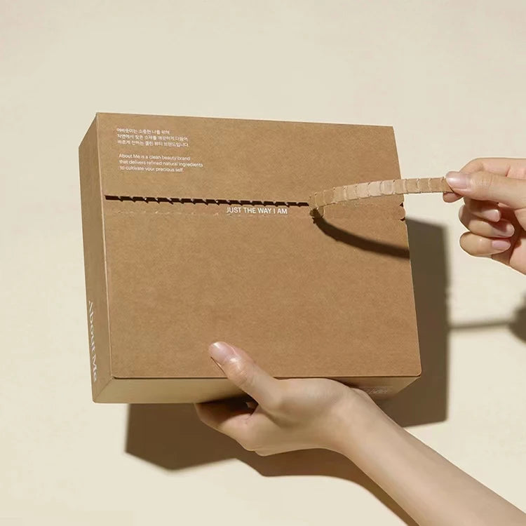 Corrugated Board Box with Tear Strip Manufacturing Custom Black Corrugated Watch Shipping Mailer Glasses Packaging Box