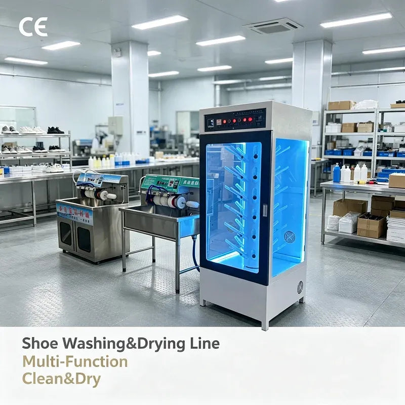 Commercial Shoe Washer and Dryer Machine with Custom Support