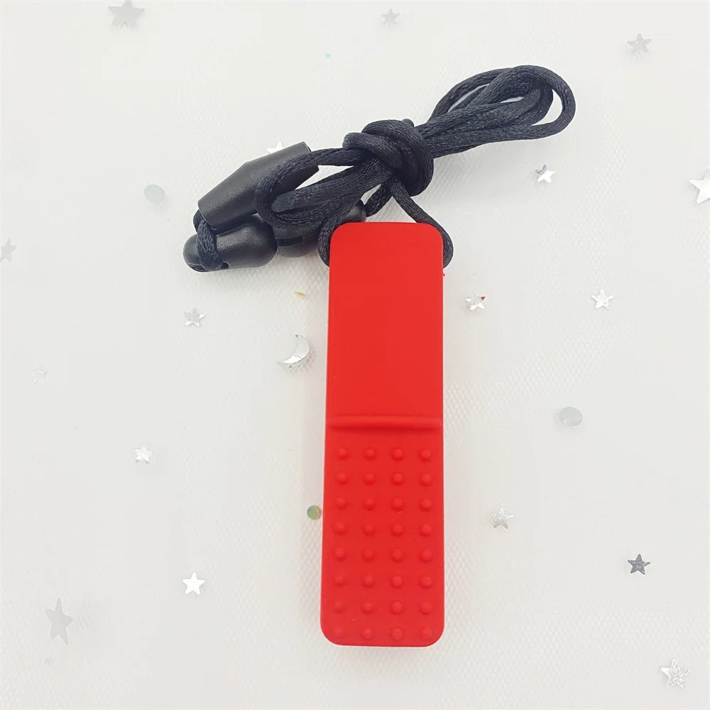 Baby Silicone Teethers BPA Free Babi Food Grade Pendant Pacifier Clips Necklace DIY Baby Teething Toys Therapy Tools for Autism