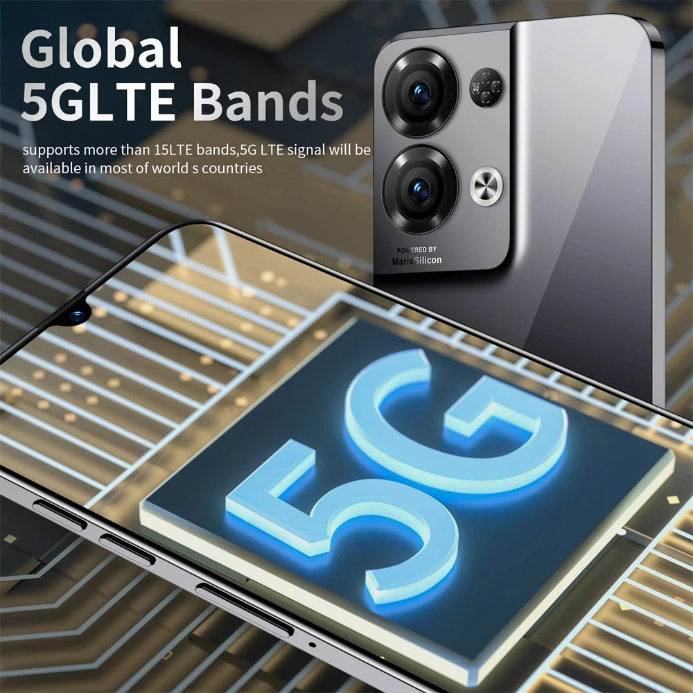 Oneplus 10 Pro 5g Smartphone Supervoo AndroidSmartphone Original 5000mah 6.7 Inch 5000amh Smart Phone TFT Reno 9 Pro 5g - Tidesmit