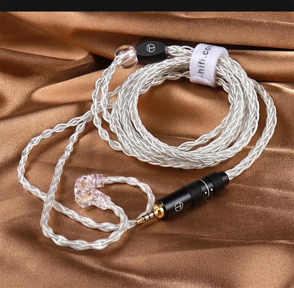Tidesmit 8-Core OFC Silver Plated HiFi Upgrade Cable for IEMs Tidesmit