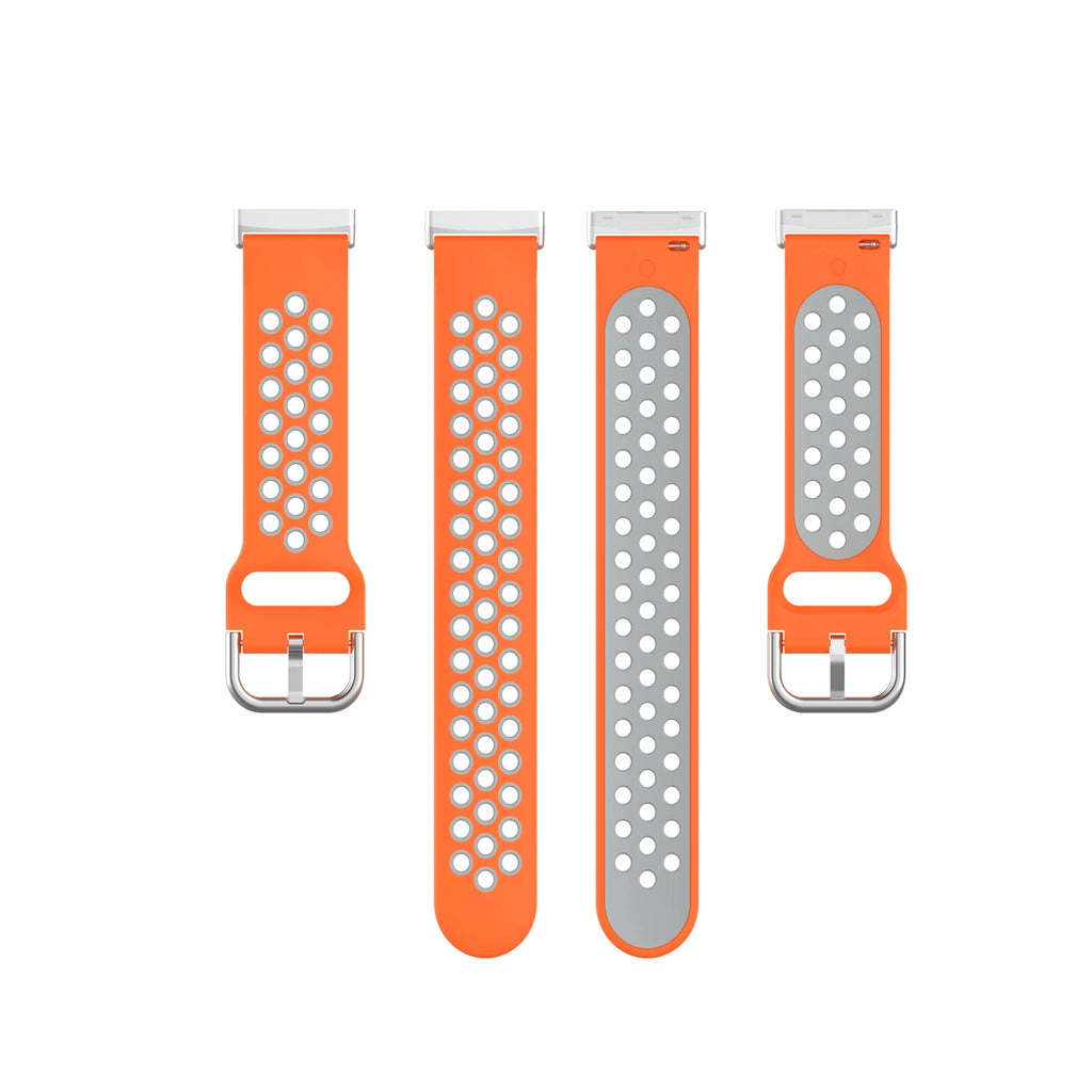 Colorful soft silicone sport band for Fitbit Versa 3 and Sense smartwatches