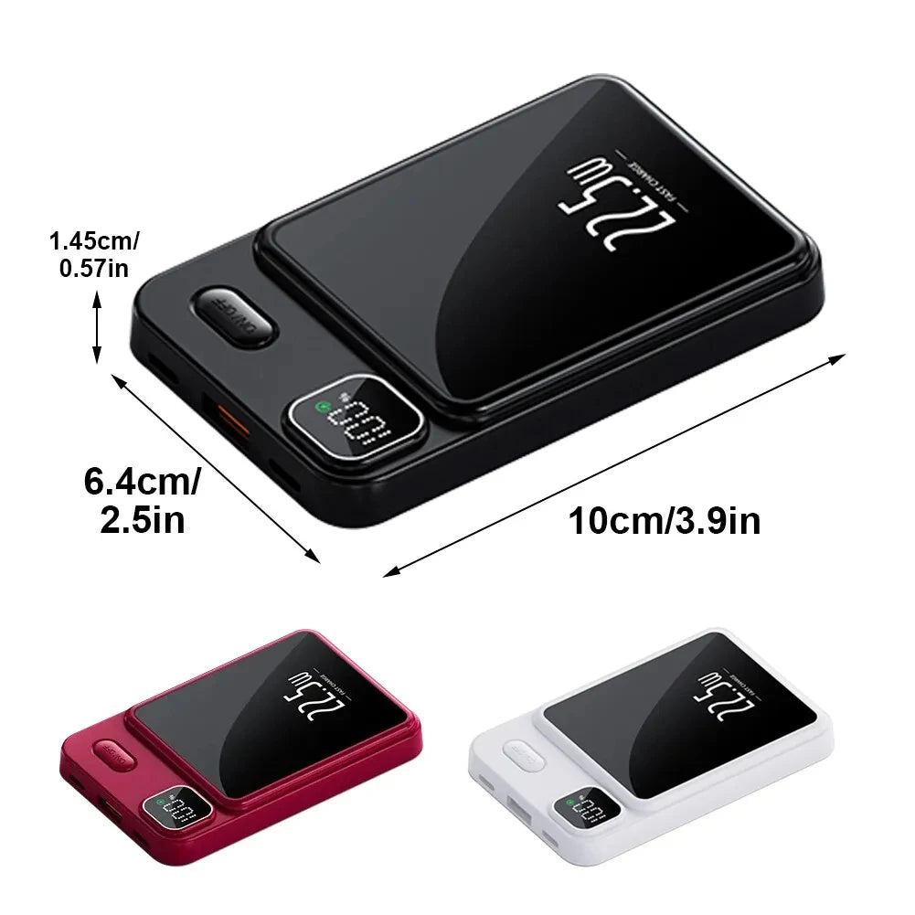 Power bank charger-min Magnetic Wireless Charging Power Bank Manufacturer 5000mah 22.5w Outdoor Power Bank Wireless Charger Battery Pack Powerbank Tidesmit