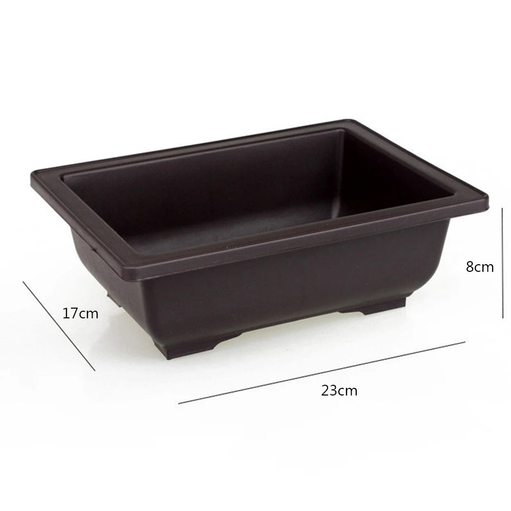 1PC 5size Plastic Flower Pot Plant Bowl Bonsai Succulent Basin Nursery Succulent Pot Home & Garden Supplies