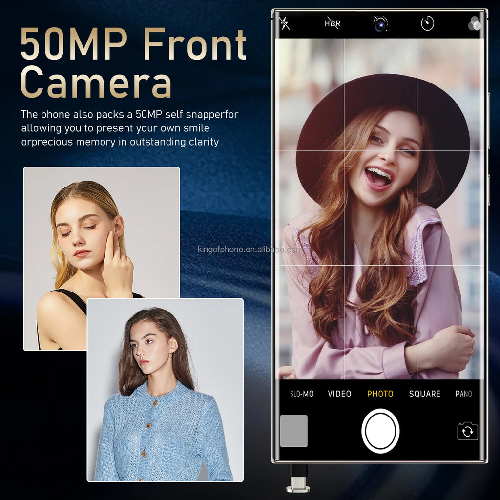 Hot Selling Unlocked 7.3-Inch for Gal Axy S24 Ultra 4G Smartphone 512G Android Phone with 108MP Rear Camera CDMA and LTE Cellula - Tidesmit