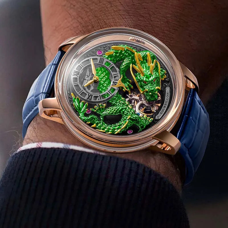 PINDU 6632 Develops and Designs New  Automatic Mechanical Watch Men Watches 45.5MM Luxury High-end Quality Wristwatch Men Gift