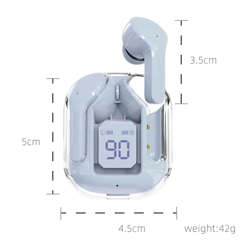 Air31 Crystal TWS Earbuds True Stereo Wireless Headphones Headsets Audifonos Fones De Ouvido Earbud & In-ear Tidesmit