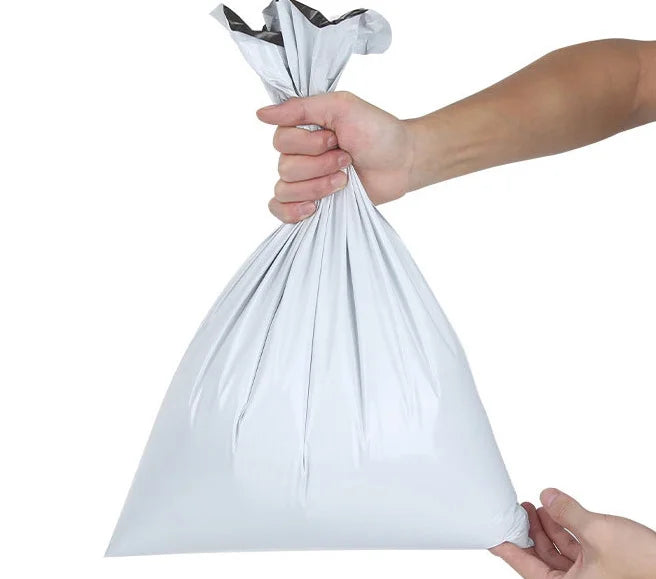 Eco-Friendly Black Poly Mailers Packaging Bags   Thick with Custom Logo Offset Printed for Socks Shoes Fur