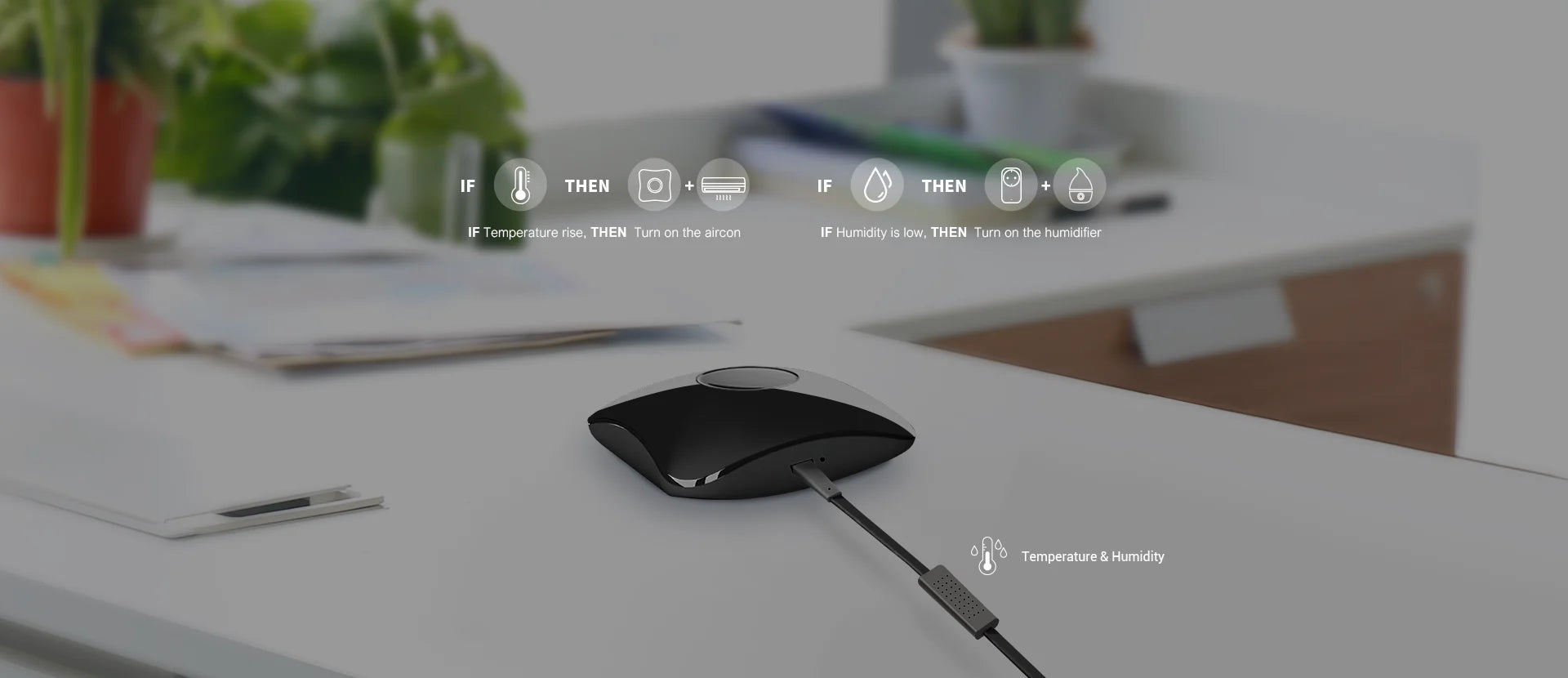 Broadlink RM4 Pro Smart Remote with HTS2 Sensor for WiFi Home Automation Tidesmit