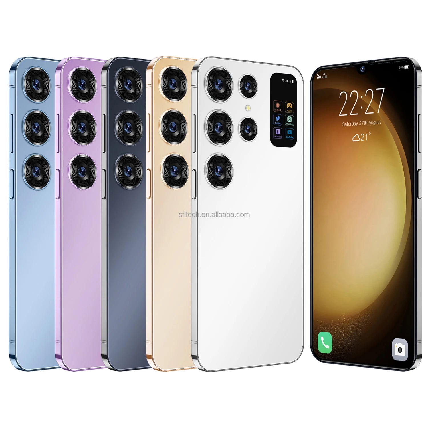 Wholesale S24 Ultra 16GB+1TB Android SmartPhone 5G Dual SIM Dual Standby Unlocked Mobile Phone S24 ultra Smart Phone - Tidesmit