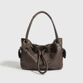 New Niche Design Light Luxury Underarm Shoulder Bag Women's Polyester Lining Two Straps Simple Large Capacity Commuting Handbag
