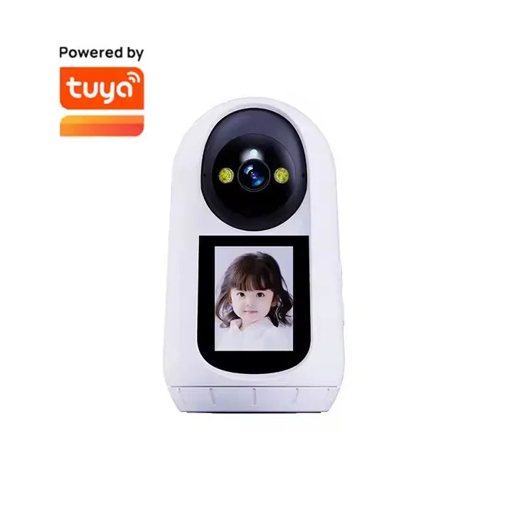 Tuya Two-Way Video Calling Camera with 2.8 Inch HD Screen 1080P Indoor Home Security Camera Indoor Home Baby Monitor Camera 1920 x 1080 Wi-Fi Tidesmit