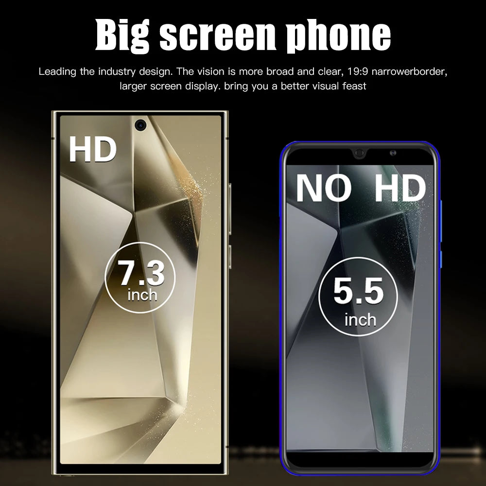 High Quality Original S24 Smartphone S24 Ultra Smart Phone Unlocked 4g 5g Cellphone 7.3inch - Tidesmit