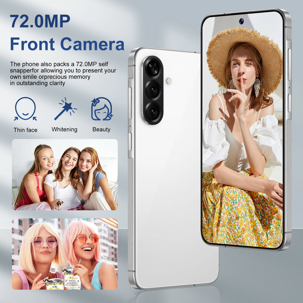 Tidesmit 5G Smartphone, 7.3 Inch OLED, 16GB RAM, 1TB Unlocked Tidesmit