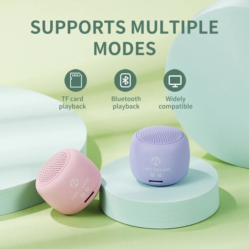Bluetooth Speaker -LEITING KING RC-102 Lilac 2*25w High Quality Audio Player Mini Wireless Speakers Bluetooth Portable Outdoor Speaker