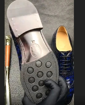 Goodyear Welt Shoes Men New Style Alligator Skin Business Luxury Branded Mans Shoes Genuine crocodile Leather Shoes Men