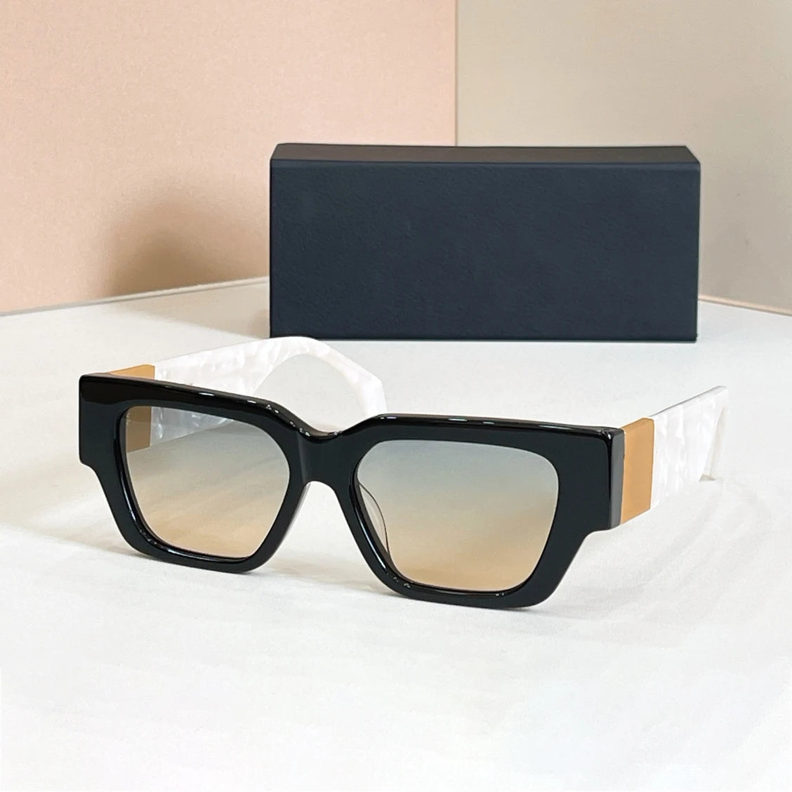High-end Trendy Acetate Shades Men Latest Retro Luxury Brand Designer Sunglasses Outdoor Travel Vacation Women Eyewear