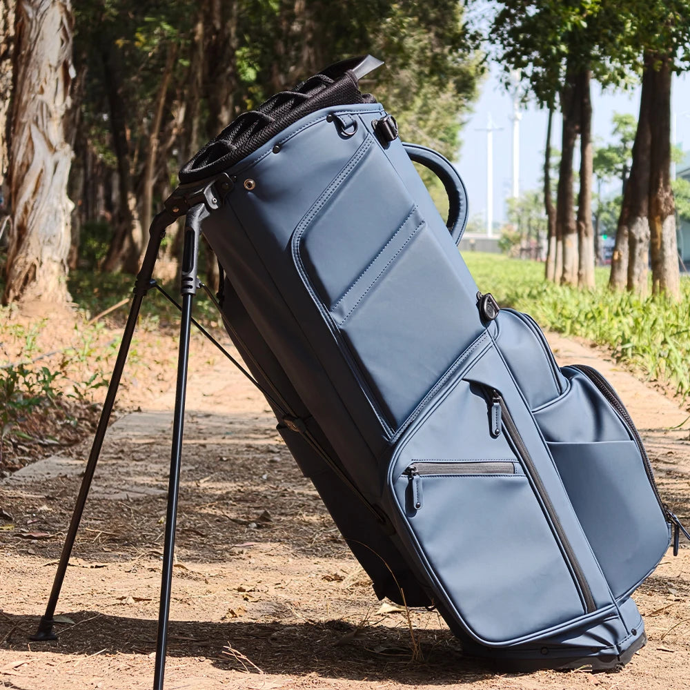 JBoss Golf Waterproof Full Length 14 Ways Brown Navy Blue Divider Magnetic Pocket Fast Delivery Golf Stand Bag