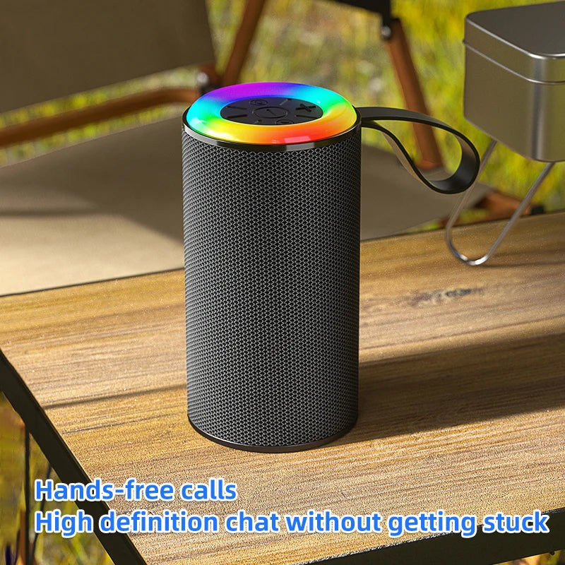 Bluetooth Speaker -High Quality Portable Wireless RGB LED Subwoofer Speakers Outdoor Use Mini Bluetooth Speaker