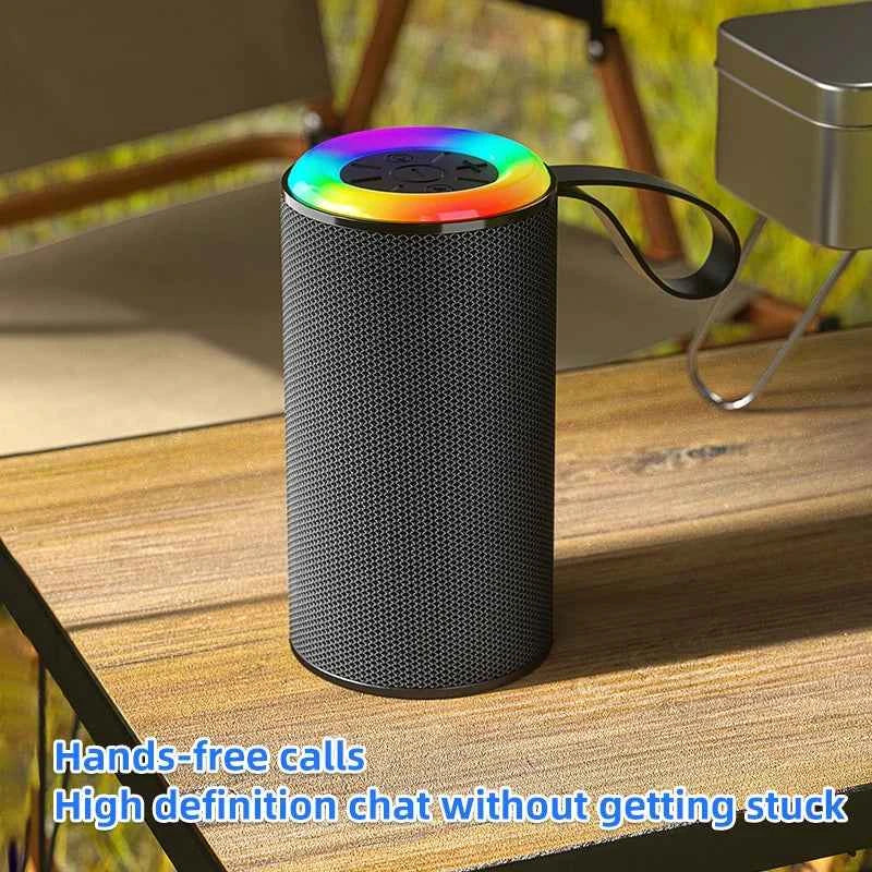 High Quality Portable Wireless RGB LED Subwoofer Speakers Outdoor Use Mini Bluetooth Speaker My Store