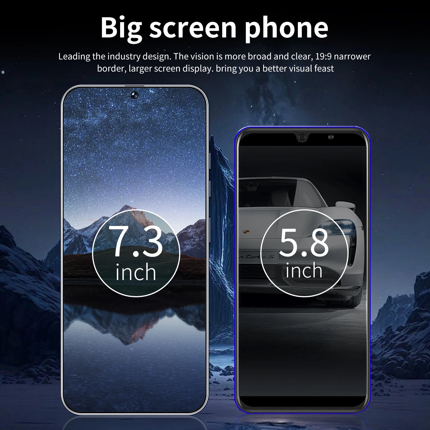 New S26 Ultra Smart 5G Smartphone 16GB+1TB Storage Android14 Cellphone  7.3 Inch HD Screen Unlocked 4G/5G Mobile Phone - Tidesmit