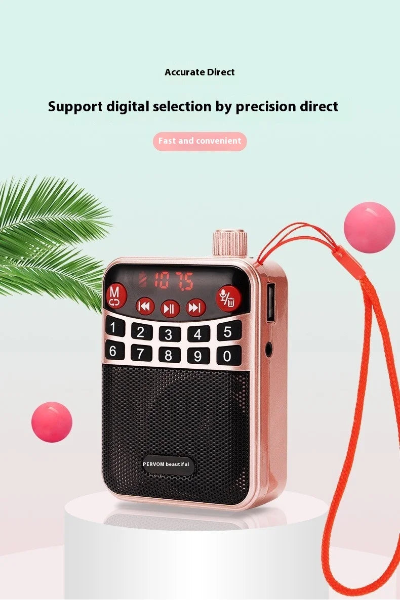 Bluetooth Speaker -M-39 Portable for Bluetooth Card Speaker with Flashlight Function Wholesale Radio for Seniors Singing Opera Storytelling