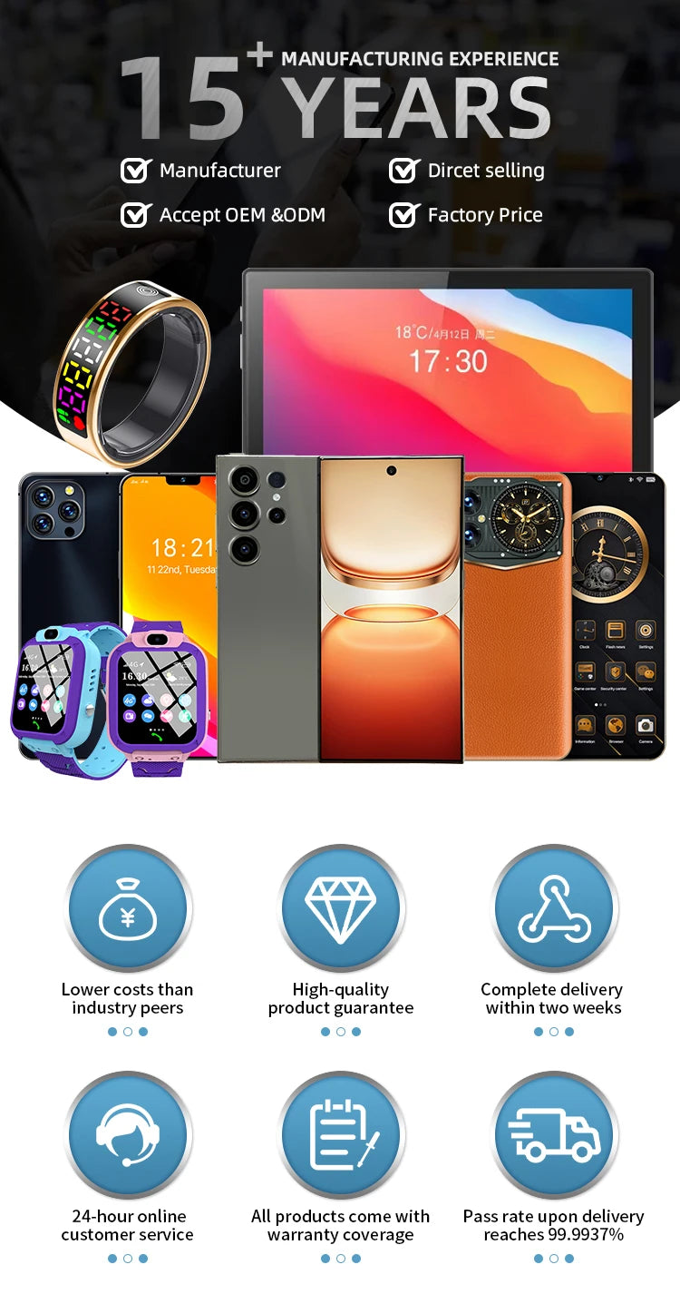 5G Smartphone 7.3 Inch AMOLED 16GB RAM 1TB Storage Unlocked Mobile Tidesmit
