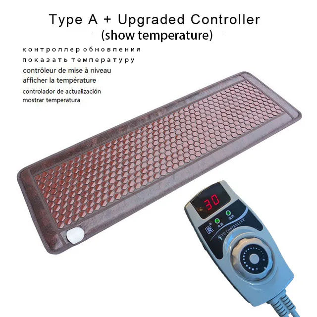 Heated Jade Massage Mattress for Deep Tissue Muscle Relief Massage Cushion A upgrated Tidesmit
