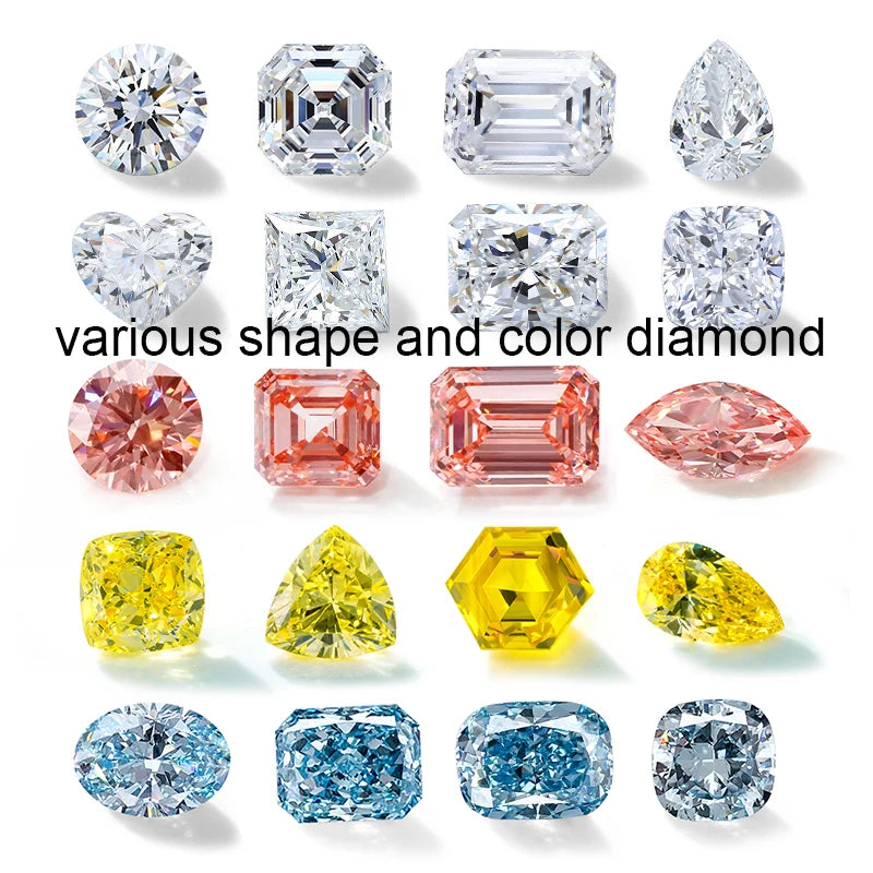 Starsgem Wholesale Price HPHT CVD Diamond 0.5ct 1ct 1.5ct 2ct 3ct 4ct DEF VVS-VS Round Cut Loose Lab Grown Diamond