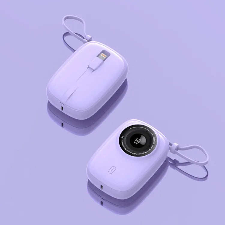 Power bank charger-22.5W Fast Charging Portable Mini Power Bank Type-C Input 10000 MAh Self-contained Cable Camera Friendly Mobile Power Supply Tidesmit