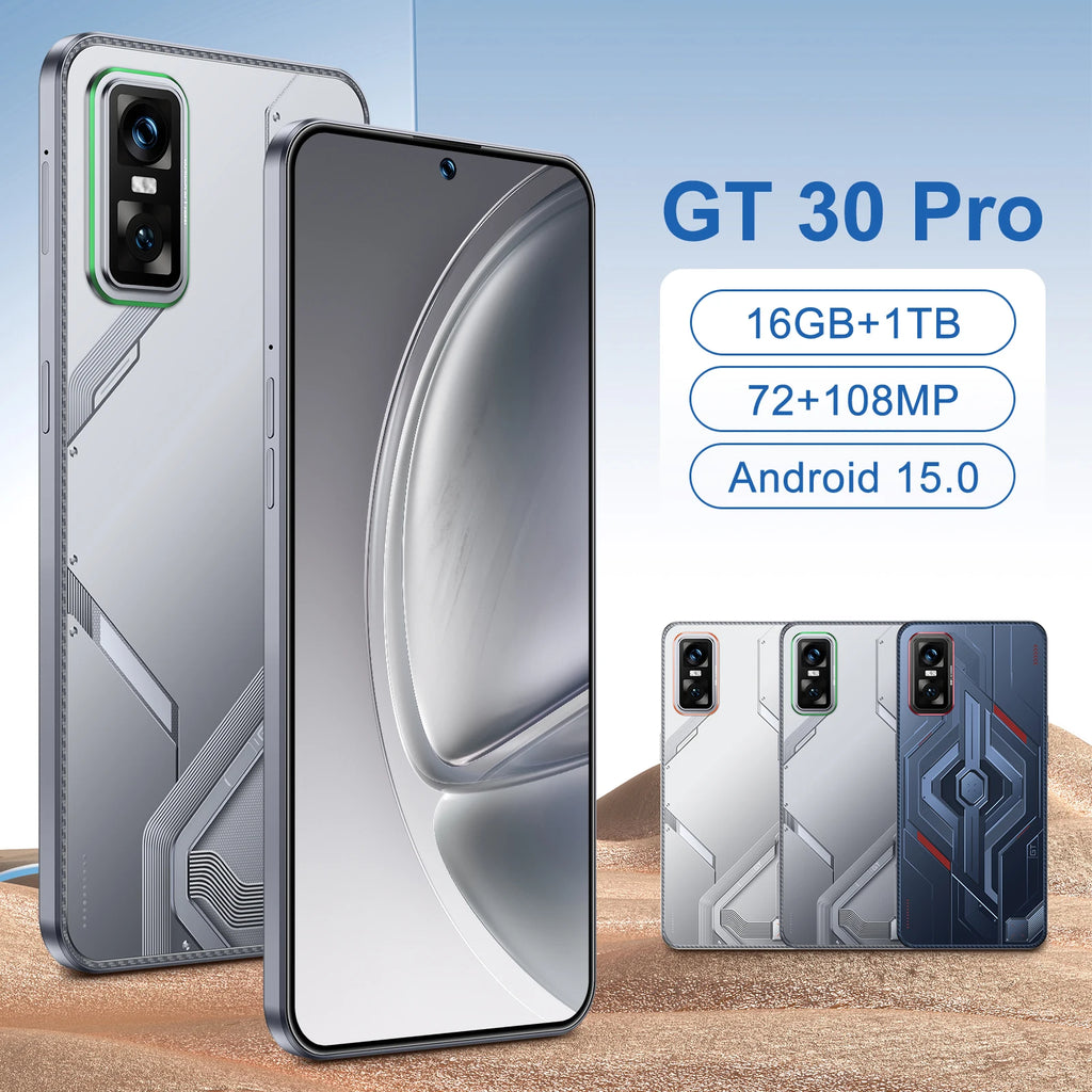 Tidesmit 5G Smartphone, 7.3 Inch AMOLED, 16GB RAM, 1TB Storage - Silver Tidesmit