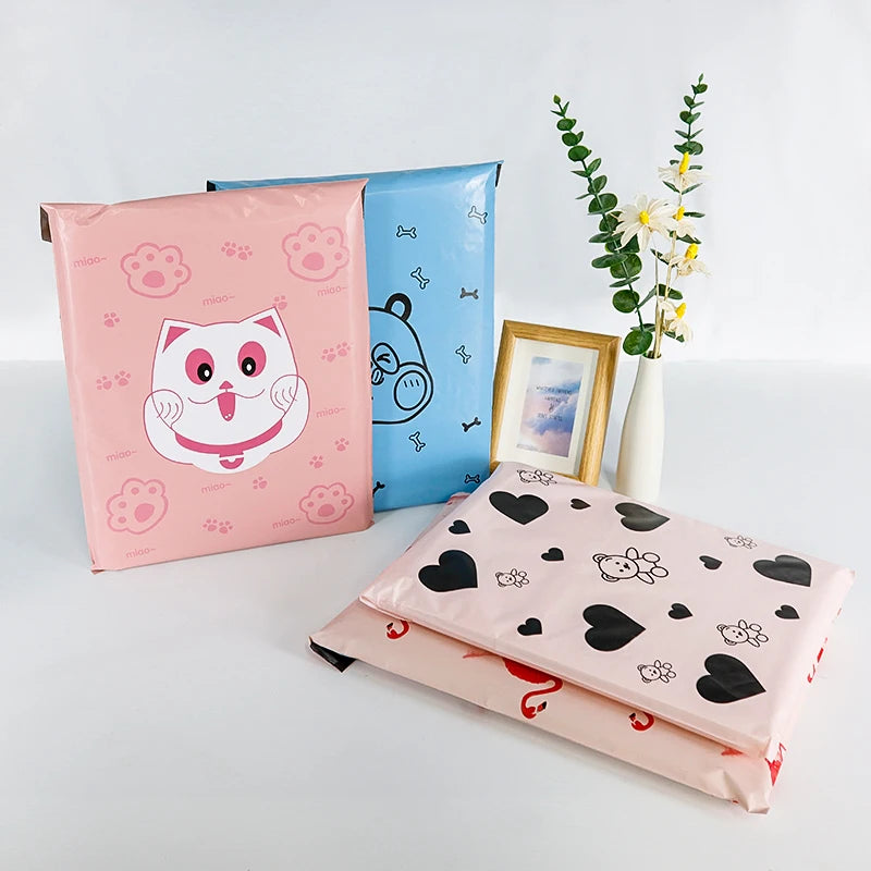 Custom Logo Self Sealing Poly Mailer Down Jacket Courier Large Mailing Bag for Bulky Items Shoe Shipping