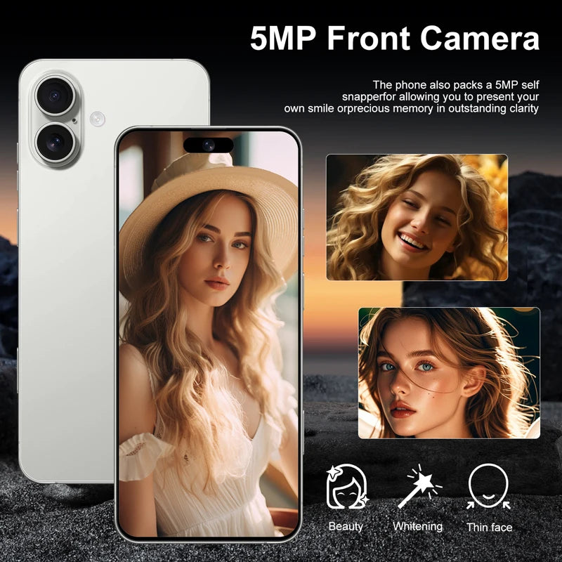 2025 New Android Low Price Unlocked I16 Plus Smart Phone Original Unlocked Celular Unlocked Mobile Phone - Tidesmit